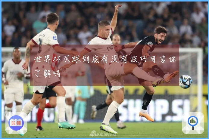 世界杯买球到底有没有技巧可言你了解吗