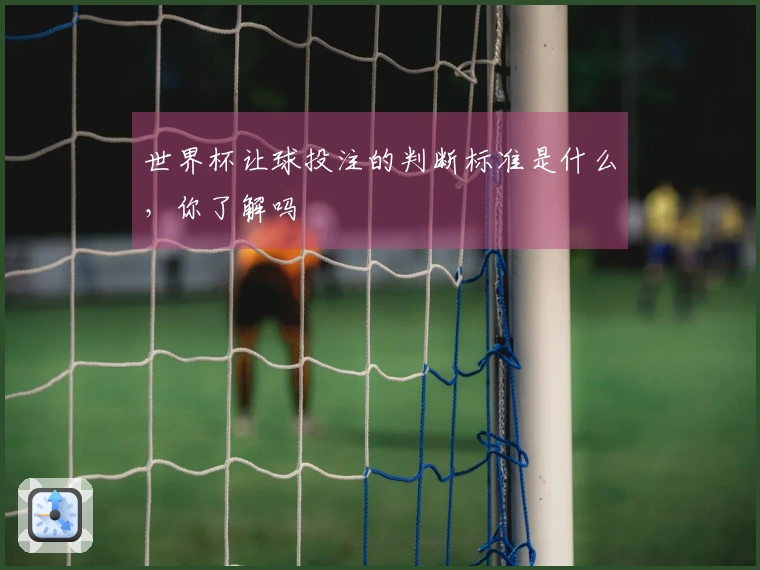 世界杯让球投注的判断标准是什么，你了解吗
